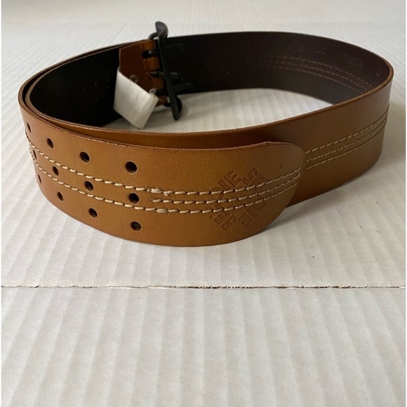 Diesel Threey Vintage Tan Leather Belt Size 34/90 - Picture 14 of 16